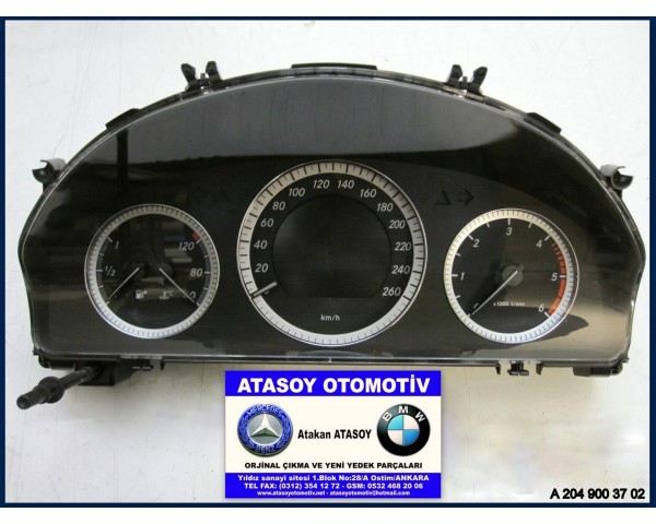 MERCEDES W204 C220CDI KADRAN 2049003702 - 2045407648 A2049003702 A2045407648 A 204 900 37 02 A 204 540 76 48 ÇIKMA